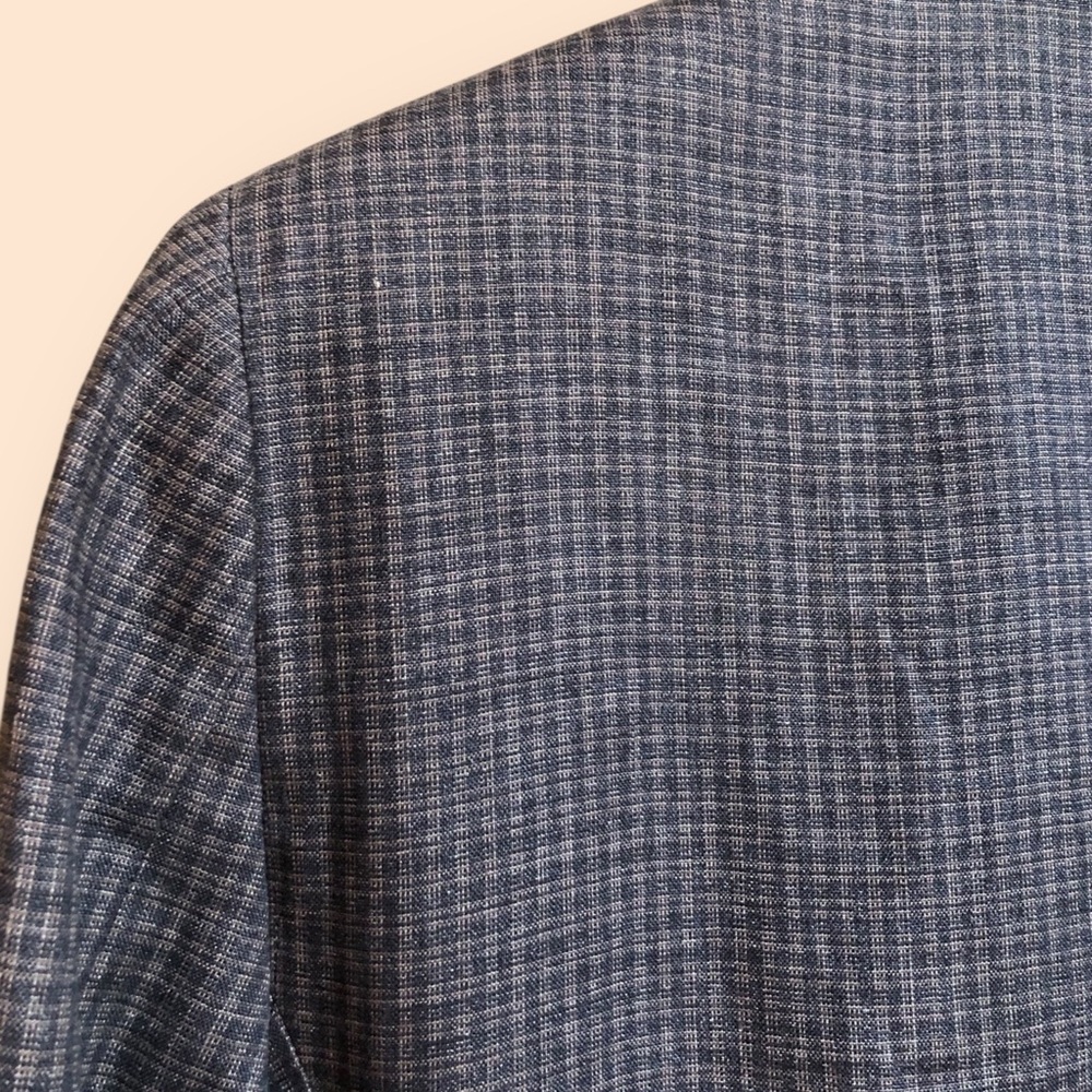 Vintage 90s Barry Bricken Sport Blazer & Skirt Suit Set Grey Plaid Women 4/10 - Picture 10 of 16